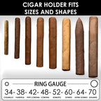 Linkidea Magnetic Cigar Holder Golf Cart Accessories, Cigar Gifts for Men, Cigar Holder Fits Golf Carts, Beach Chairs, Fishing Rods (Black)