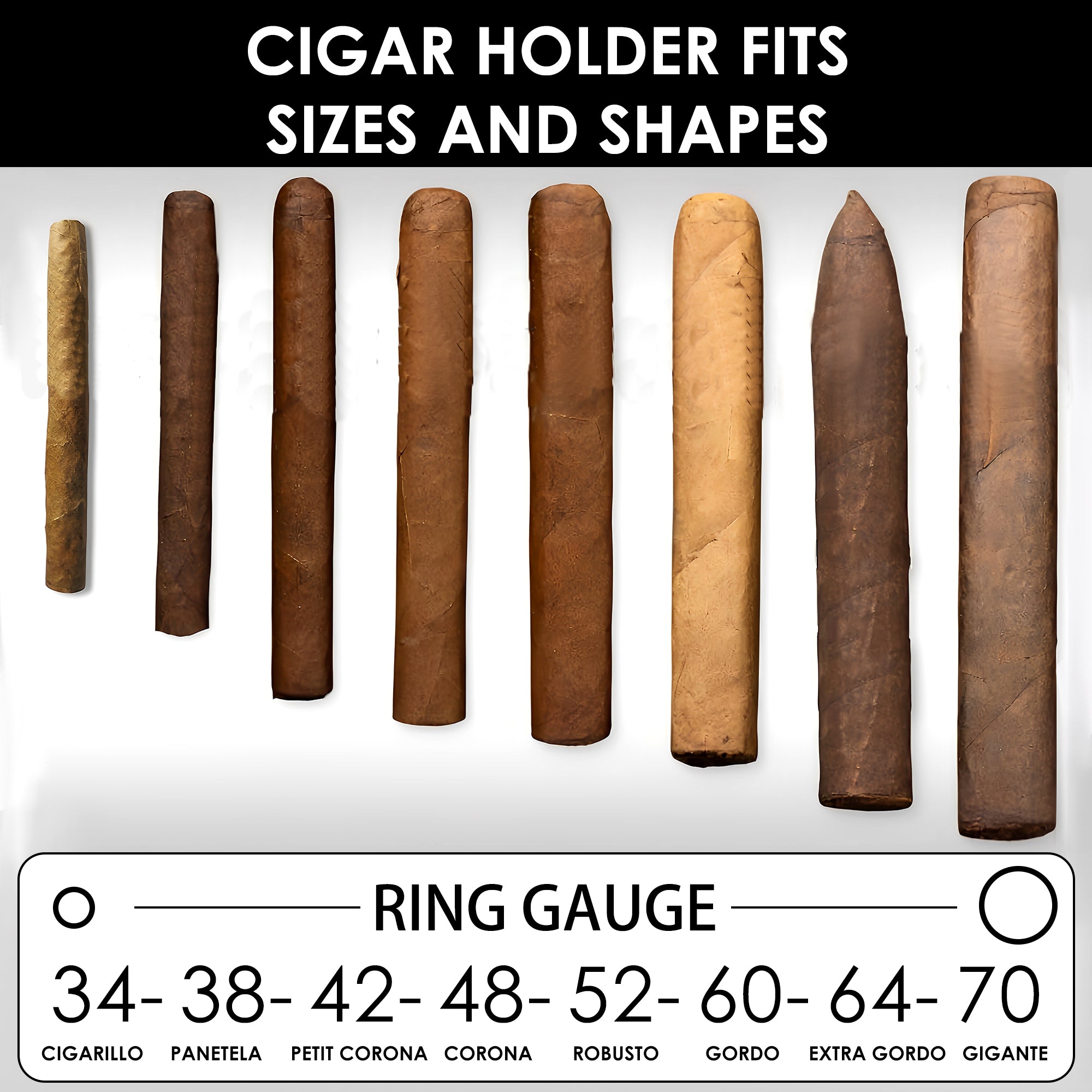 Linkidea Magnetic Cigar Holder Golf Cart Accessories, Cigar Gifts for Men, Cigar Holder Fits Golf Carts, Beach Chairs, Fishing Rods (Black)