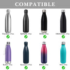 Linkidea Neoprene Water Bottle Carrier with Strap Compatible with S ORIGINAL, Koodee, MIRA 17oz Cola Shaped Bottle, Insulated Waterbottle Sling Bag Holder with Shoulder Strap, Black