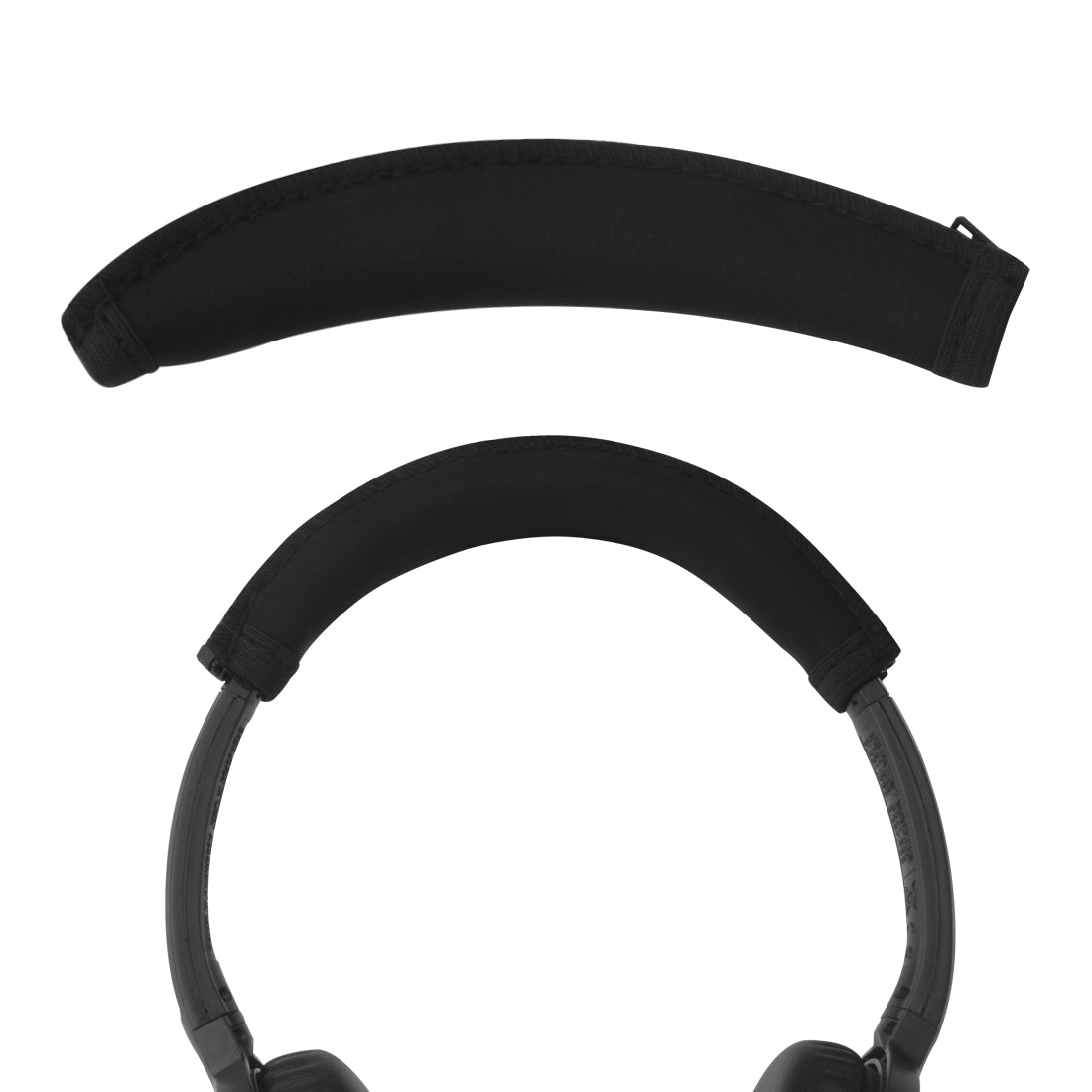 Linkidea Headband Protector Compatible with Bose QC3, AE2, AE2i, AE2w, SoundTrue On-Ear Headphones Replacement Headband Cover, Flex Fabric Head Pad Easy DIY Installation (Black)