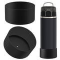 Linkidea 2 Pack Water Bottle Boot Compatible with THERMOS ICON SERIES 24oz, Silicone Waterbottle Bottom Bumper Protector (Black)