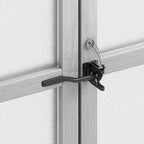 Linkidea Heavy Duty Gate Latch, Self Locking Gravity Latch with Adjustable Cable Pull for Easy Opening, Spring Loaded Fence Gate Lock for Garden, Pool, Yard, Metal & Wood Gates (Black)