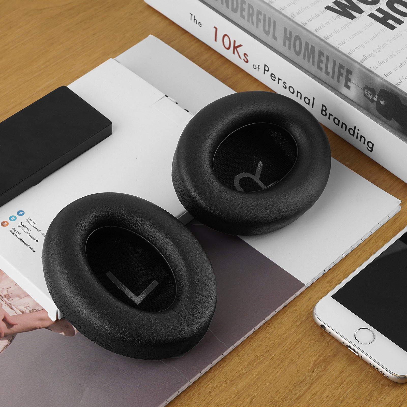 Linkidea Replacement Ear Pads Compatible with Bose 700 Noise Cancelling ( NC700) Headphones, Ear Cushions ( Protein Leather / Black)