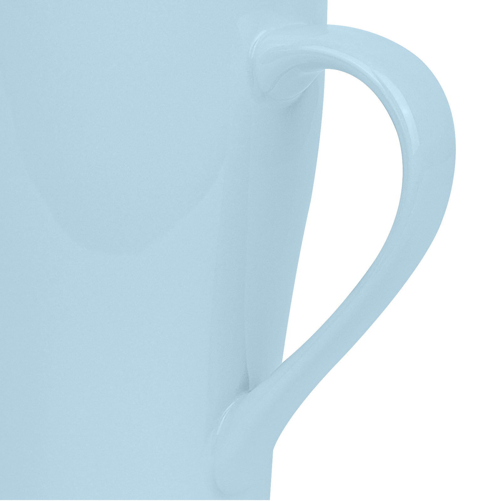 Linkidea 17oz Ceramic Coffee Mug with Handle, Large Colored Coffee Cup, Teacups Large Capacity Drinking Cups for Camping, Travel & Office, Microwave and Dishwasher Safe, Blue