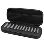 Linkidea 8-Blade Clipper Blade Case, Portable Barber Blade Organizer & Holder, Hard Shell Protective Storage Box Compatible with Wahl, Andis, Oster Professional Clipper Blades (Black)
