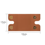 Linkidea Safety Razor Head Vegan Leather Cover, Double Edge Safety Razor Cover for Travel, Butterfly Razor Shaving Accessories Compatible with Merkur 38C, 34C, 23C, Henson AL13 (Brown)