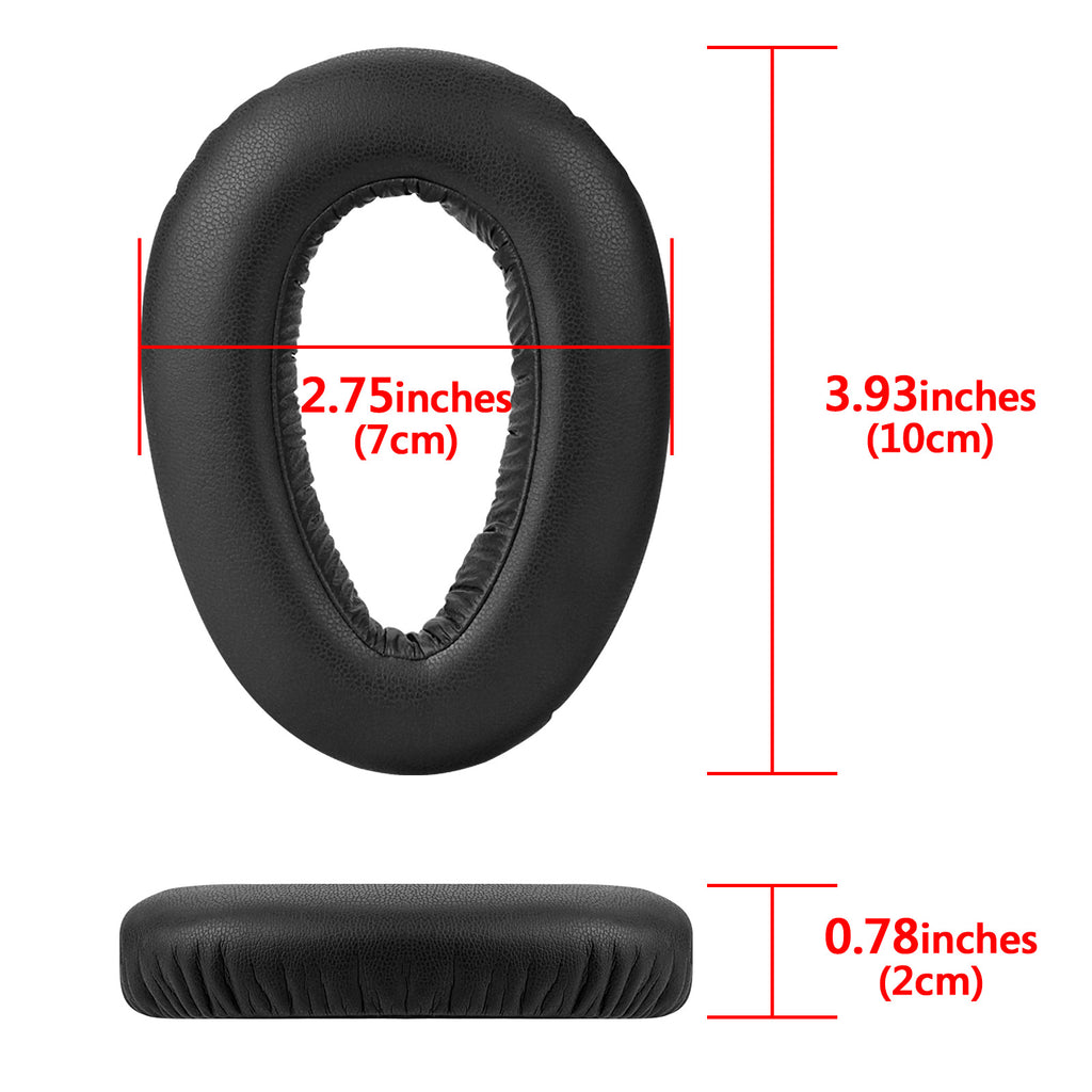 Linkidea Replacement Ear Pads for Sennheiser PXC 550/ PXC 550-II Wireless, MB660UC/ MB660MC Headphones Ear Cushions, Headset Earpads (Protein Leather / Black)