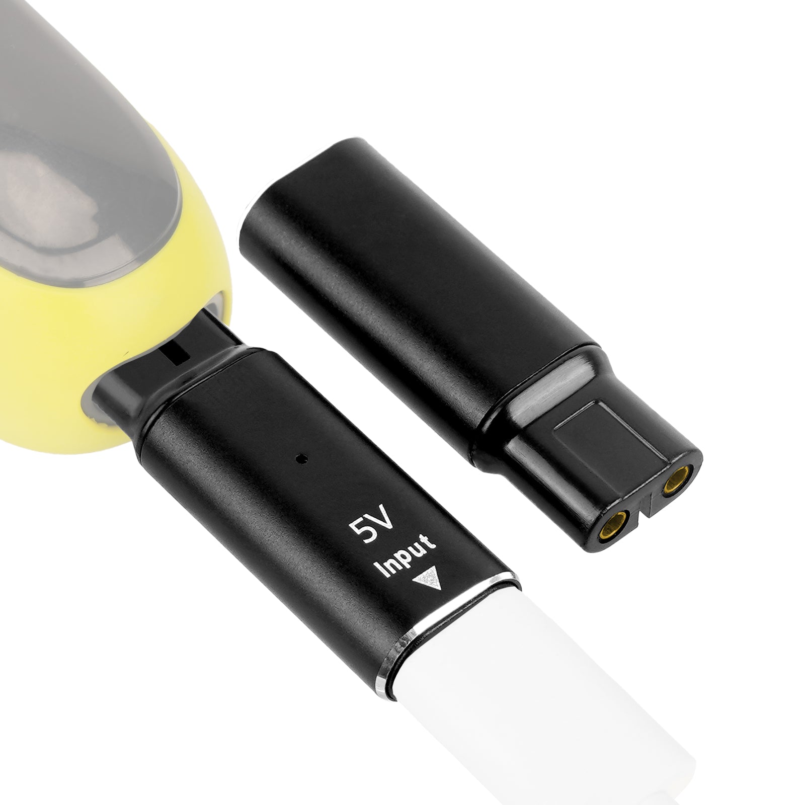 Linkidea 2 Pack 5V USB-C Charging Adapter Converter, Compatible with Philips Norelco OneBlade QP2724 QP4530, Type-C Charging Replacement Head Without Cable (Black)