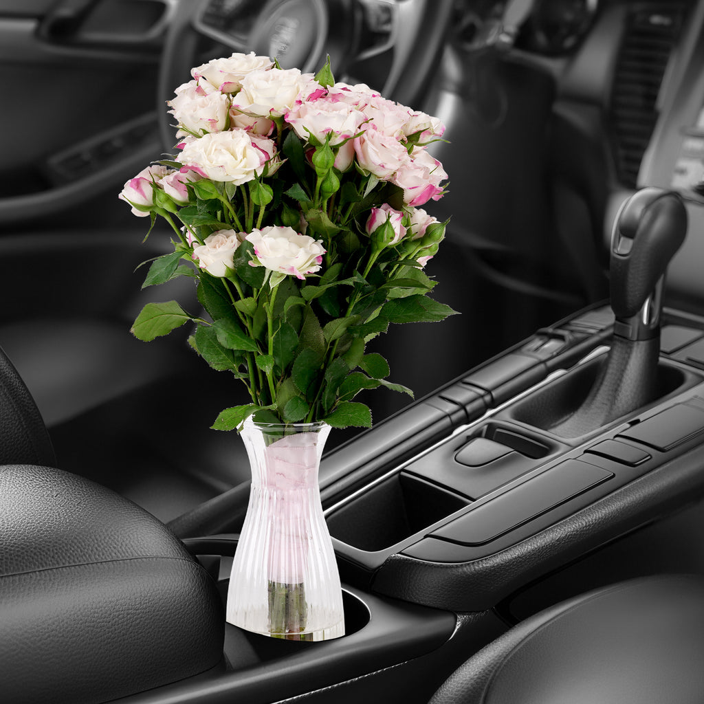 Unbreakable Car Vase for Cup Holder - Durable Plastic Design, Compatible with Most Vehicle Cup Holders, Ideal Decorative Accessory for Cars, Trucks, and SUVs