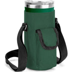 Linkidea Tumbler Carrier with Strap Compatible with YETI Rambler Tumbler 20oz, IRON °FLASK Classic Tumbler 2.0 20/24oz, Coffee Mug Sling Bag Holder, Shoulder Strap with Pocket, Army Green