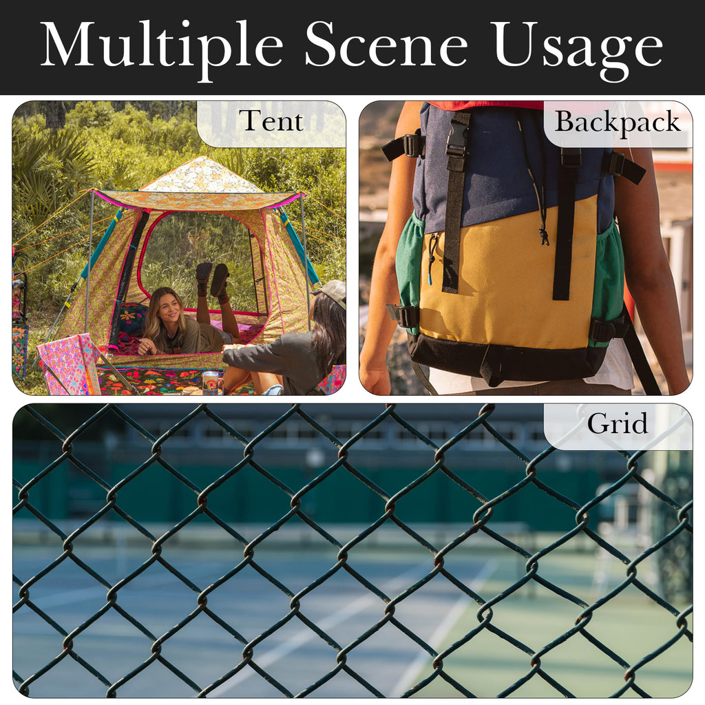Linkidea 2 Pack Fence Hooks for Waterbottle, Compatible with Stanley, Nalgene, IRON FLASK with Handle Bottle & Tumbler, S Shaped Hook Hanger Magnetic Buckle for Outdoor Sports Camping