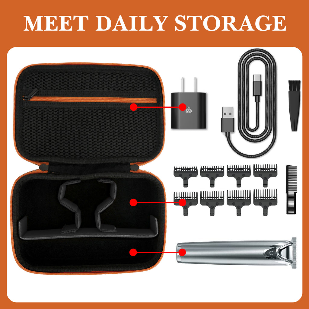 Linkidea Men's Body Trimmer Travel Case, Compatible with Philips Multigroom Series 5000, 7000, BG3740/40, MG7910/49, MG5910/49, Beard Trimmer Grooming Travel Storage Case (Black)