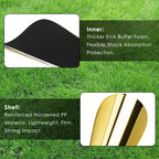 Linkidea Golden Soccer Shin Guards, Gold Color Protective Shin Pads for Kids, Youth