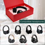 Linkidea Quick Assemble Luxury Gift Box with Magnetic Closure, Large Packaging Box with Ribbon, Shredded Paper Card, Compatible with JBL, Beats, Bose Over-Ear Headphone Gifts (Red)