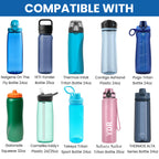 Linkidea Water Bottle Sleeve Compatible with YETI Yonder Bottle 25oz, Gatorade Squeeze Bottle 32oz, Cirkul Plastic Bottle 22oz, Neoprene Bottle Cover with Hand Strap for Carrying
