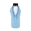 Linkidea Disposable Water Bottle Sleeve Compatible with 16.9Fl Oz PRIME Hydration, BODYARMOR, Gatorade Fit, Insulated Neoprene Plastic Sports Drink Cover with Lockable Zipper, Light Blue