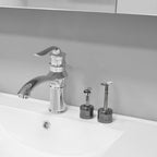 Linkidea 2 Pack Safety Razor Stand, Opening Dia 0.7" (18.5mm) Men Shaving Stand for Bathroom Countertop Compatible with Gillette SkinGuard (Dark Grey)