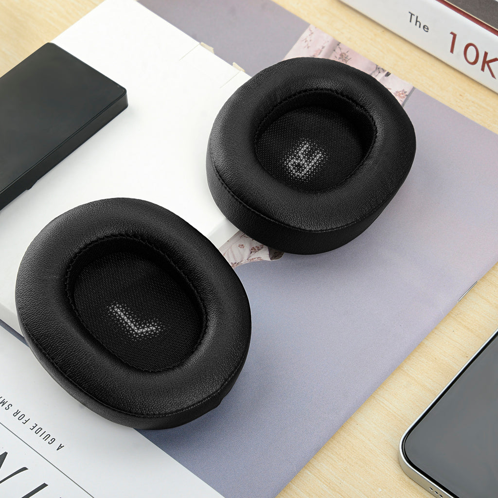 Linkidea Replacement Ear Pads for JBL E55BT Headphones Ear Cushions ( Protein Leather / Black )