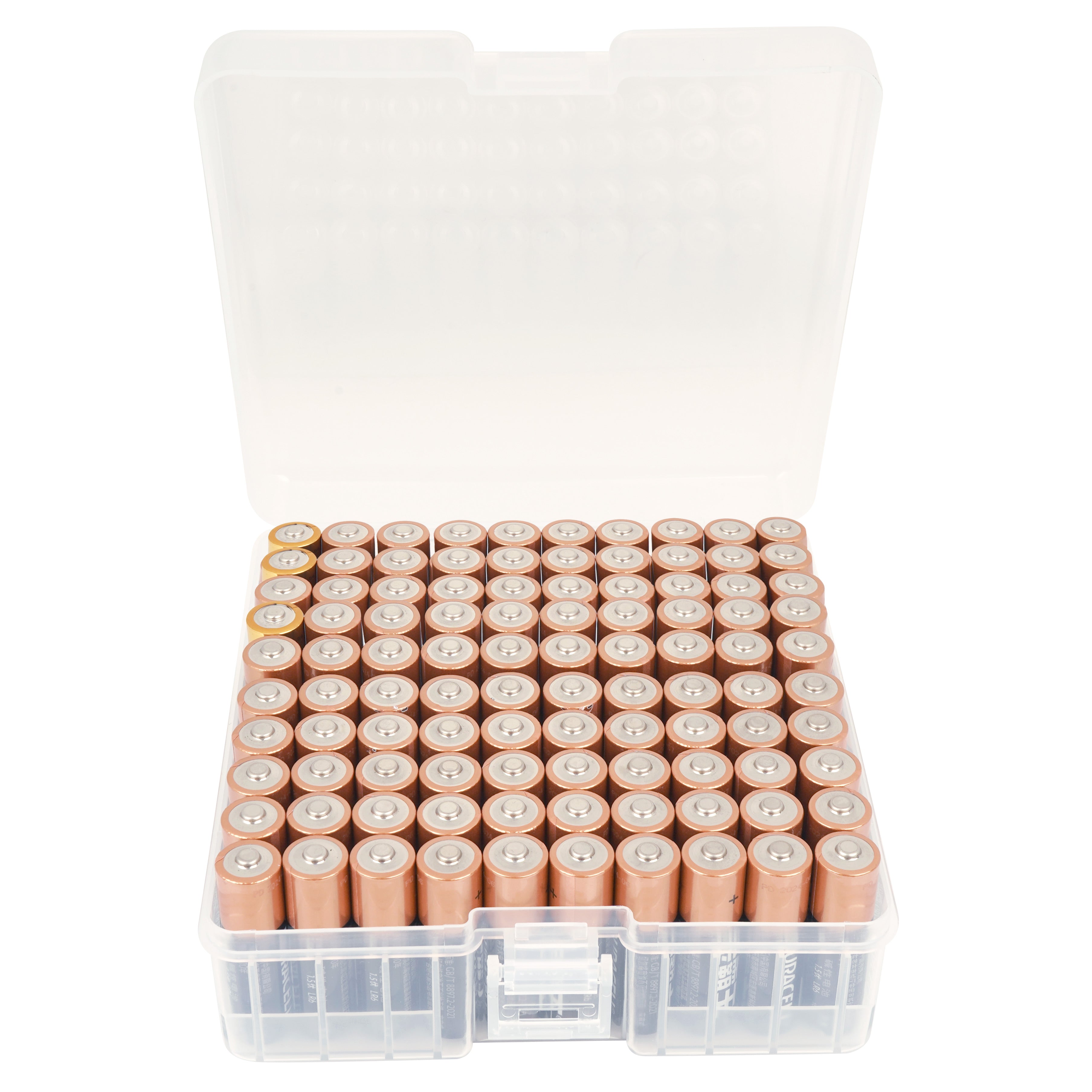 Linkidea Battery Organizer Storage Case, Battery Box Holds Batteries for 100 AA, Large Capacity and Portable Battery Caddy