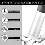 Linkidea 2 Pack Water Bottle Boot Compatible with Contigo Jackson Chill 2.0 20oz/24oz, Ashland Chill 20oz/24oz, Silicone Anti-Slip Bottle Bottom Bumper Protector (Clear White)
