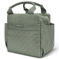 Linkidea Lunch Bag for Women, Large Leak Proof Lunch Tote Cooler, Lunch Tote Bag with Bottle Holder and Side Pockets, Compatible with NatraProw, LOVINA, Caperci (Military Green)