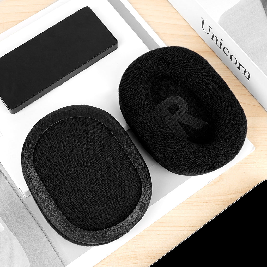 Linkidea Replacement Ear Pads for Logitech G Pro, G Pro X, G433, G233, G Pro X 2 Headphones Ear Cushions, Headset Earpads (Velour / Black)