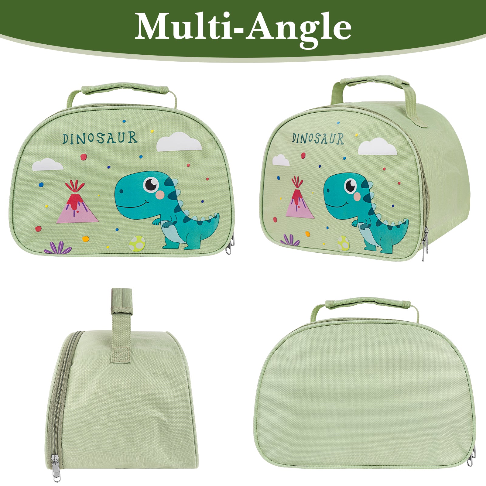 Linkidea Lunch Tote Bag, Large Capacity Lunch Tote Bag with Hand Strap, Portable Lunch Box Bag for Outdoor, Compatible with B.Box, Sunhanny, Pedeco, QQKO, Xgxn Lunch Box (Green)