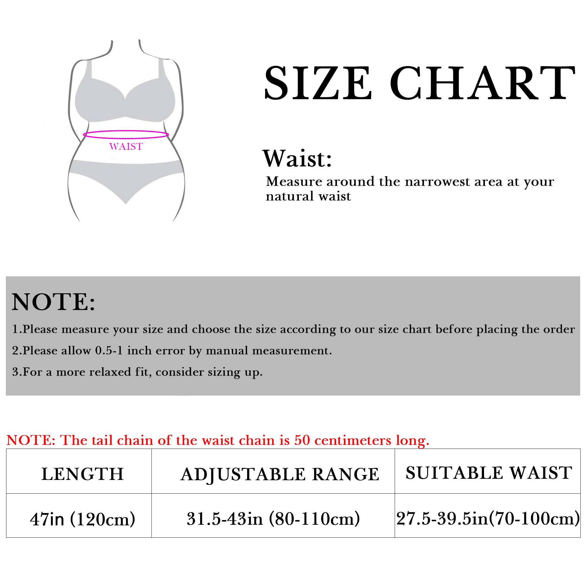 Chain Belt for Women, Gold and White Faux Pearl Waistbands, 31.5-43 Inch Adjustable Body Decorate for Dresses, Party, Casual Wear, Fashion Jewelry Accessory