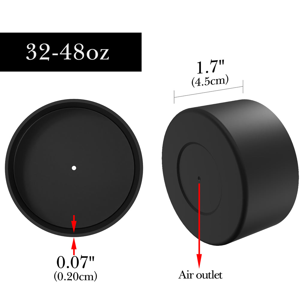 Linkidea 2 Pack Water Bottle Boot Compatible with Nalgene Sustain Wide Mouth 32oz/48oz, Narrow Mouth 32oz, Silicone Anti-Slip Bottle Bottom Bumper Protector (Black)
