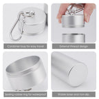 Linkidea Lightweight Cigarette Case, Portable Metal Organizer for Travel, Holds 20 Regular / King Size, Cigarette Storage Tank (Silver)