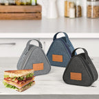 Linkidea Mini Reusable Snack Bags, Leakproof Insulated Snacks Storage Bag for Fruit, Compact Outdoors Lunch Box (Grey)
