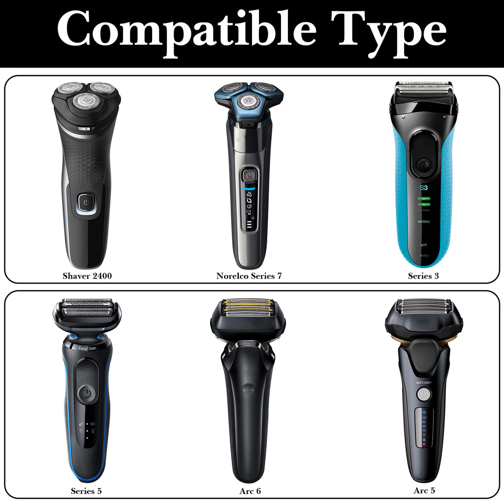 Linkidea Wall-Mounted Electric Shaver & Hair Clipper Holder, Organizer and Storage Stand Compatible with Philips Norelco 3600, 2400, Wahl 7063 (Black)