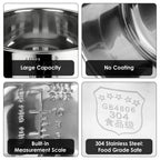 Linkidea Rice Cooker Stainless Steel Inner Pot Compatible with Tiger JBV-A18U, Dishwasher Safe, No Coating Replacement Bowl