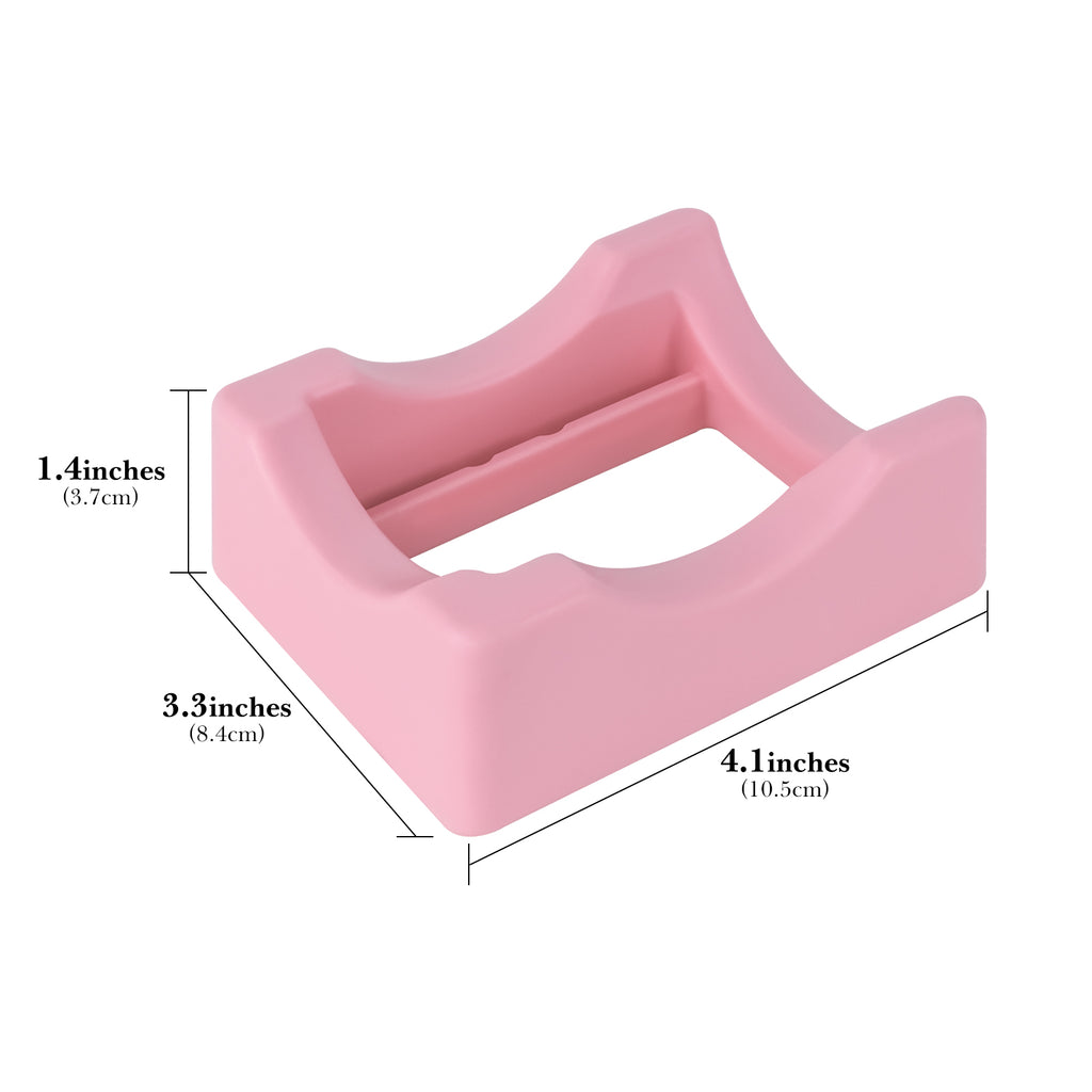 Linkidea Silicone Wine Rack, Versatile Beverage Stand, Anti-Slip Countertop Holder for Single Bottle, Compatible with Wine & Champagne, Display for Bar, Kitchen (Blue & Pink)