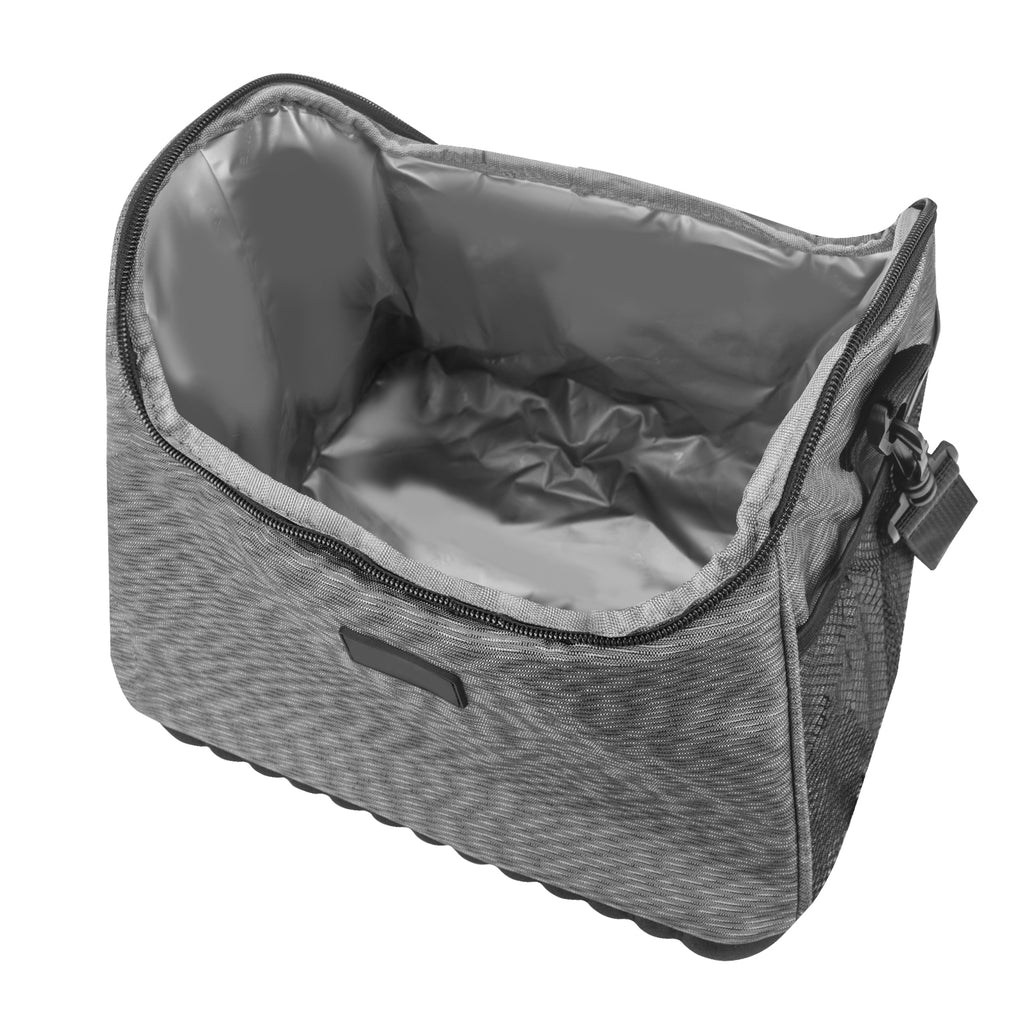 Linkidea Large Capacity Insulated Lunch Bag, EVA Hard Bottom Lunch Tote Bag for Adults, Leak Proof Insulated Lunch Box Bag Compatible with Bentgo Classic, Amathley, Crock-Pot(Grey)