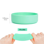 Linkidea 2 Pack Water Bottle Boot Compatible with YETI Rambler Bottle 26oz, Yonder 34oz, Silicone Anti-Slip Bottle Bottom Sleeve Bumper Protector (Light Green)