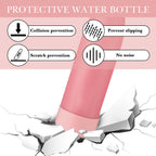 Linkidea 2 Pack Water Bottle Boot Compatible with 25oz S'well ORIGINAL, BJPKPK, Konokyo 25oz Cola Shaped Bottles, Silicone Bottle Boot Bottom Sleeve Protector, Bottle Bumper (Light Pink)