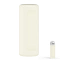 Linkidea Silicone Water Bottle Sleeve Compatible with Owala FreeSip 24oz, Anti-Slip Protector Waterbottle Boot, Bottle Bumper Cover, Off White