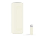 Linkidea Silicone Water Bottle Sleeve Compatible with Owala FreeSip 24oz, Anti-Slip Protector Waterbottle Boot, Bottle Bumper Cover, Off White