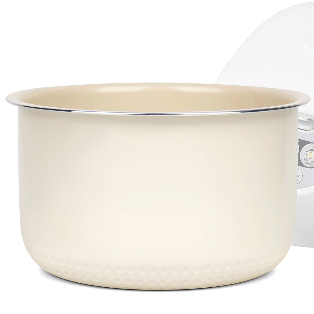 Linkidea Rice Cooker Ceramic Glaze Inner Pot Compatible with Tiger JBV-A10U, JBV-10CU, Non-Stick Replacement Insert Bowl