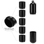 Linkidea Aluminum Cigar Holder Case for Men, 0.8" (2.1cm) Opening Diameter Portable Pocket Cigar Tube, Detachable Airtight Single Cigar Storage, Travel Cigar Container (Black)