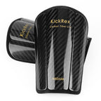 Linkidea Flexible Carbon Fiber Soccer Shin Guards, Ultra-light Shin Pads Adaptable to The Shape of the Shin, Lightweight Professional Leg Protection for Kids, Youth and Adults (Medium)