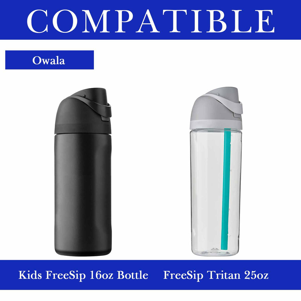Linkidea 2 Pack Water Bottle Boot Compatible with Owala FreeSip 16oz, FreeSip Tritan 25oz, Silicone Anti-Slip Bottle Bottom Bumper Protector (Navy Blue)