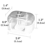 Linkidea 2 Pack Wall Mounted Razor Holder, Waterproof Shaving Stand Accessories, Compatible with Gillette Fusion 5, GilletteLabs Special NFL Series, Dorco Pace 6 Pro, Harry's 5 Blade (White)