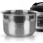Linkidea Rice Cooker Stainless Steel Inner Pot Compatible with Aroma ARC-914SBDS Dishwasher Safe, No Coating Replacement Bowl