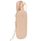 Extra Large Sunglasses Pouch Case, Silicone Oversized Sun Glasses Organizer Soft Bag Compatible with Gucci GG0595S GG0875S GG0351S GG1087S Versace VE4395 (XXL, Khaki)