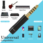 Linkidea 4.4mm Balanced Male to 2.5mm Balanced Headphone Audio Adapter Compatible with Sony NW-ZX507/ ZX300A/ WM1Z, DMP-Z1, TA-ZH1ES, HIFIMAN, R2R2000, FIO M11, Lotoo PAW6000 Audio Player