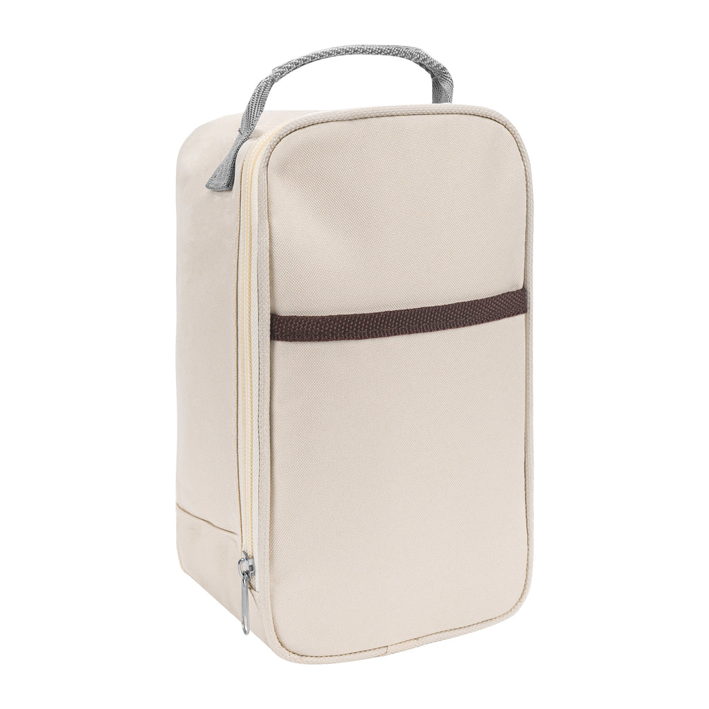 Linkidea Food Jar Insulated Bag, Tote Bag with Pocket Portable Jar Bag for Office Work Outdoor Picnic, Compatible with THERMOS 24 oz lazycozy, Bidakid (Beige)