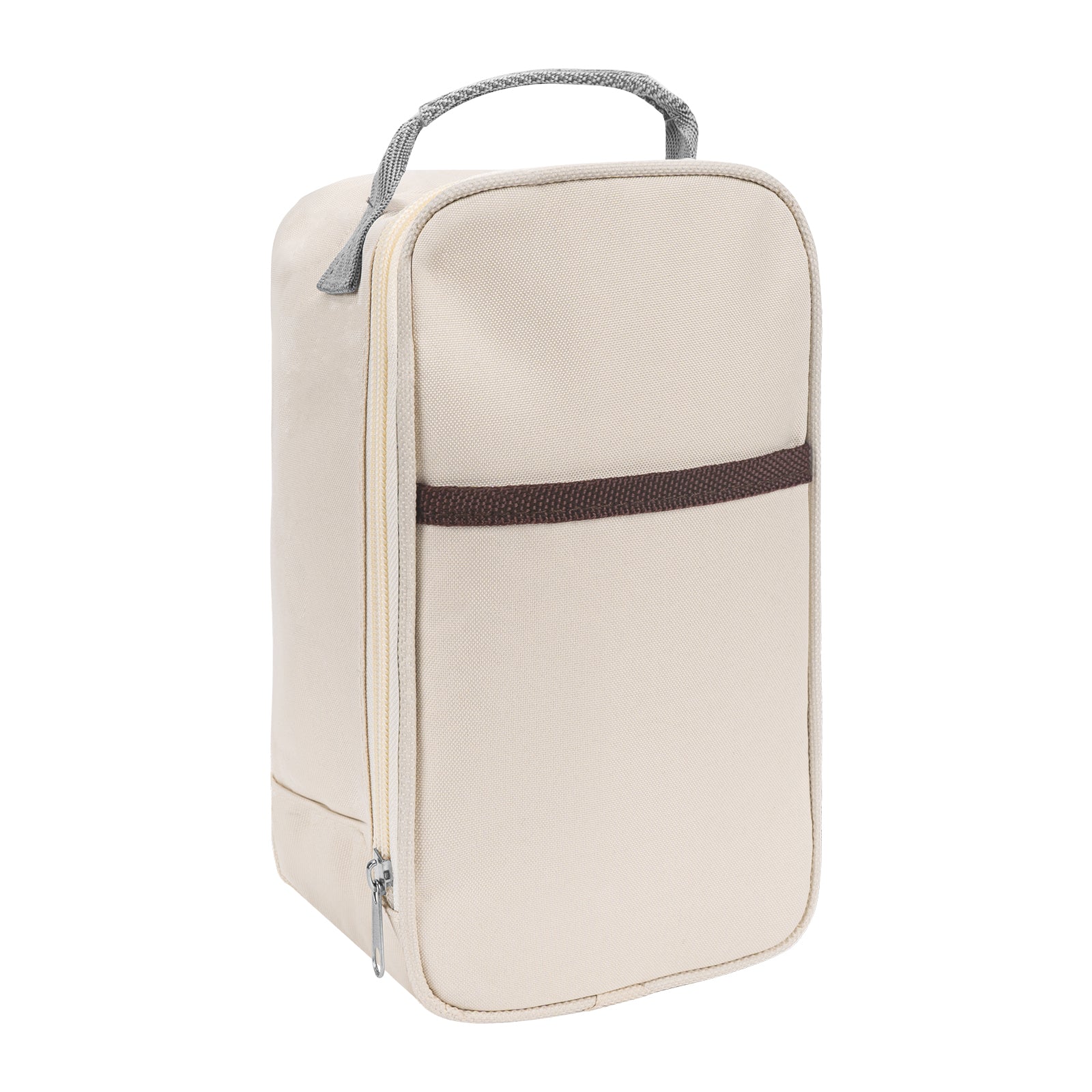 Linkidea Food Jar Insulated Bag, Tote Bag with Pocket Portable Jar Bag for Office Work Outdoor Picnic, Compatible with THERMOS 24 oz lazycozy, Bidakid (Beige)