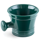 Linkidea Acrylic Shaving Mug with Knob Handle, Deep Size Wet Shaving Cup, Razor Shave Soap and Cream Bowl for Men, Green